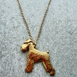 Schnauzer Miniature Pendant | Gold Plate | Alden Arts