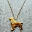 Springer Spaniel Pendant | Gold Plate | Alden Arts