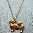 Tibetan Spaniel Pendant | Gold Plate | Alden Arts