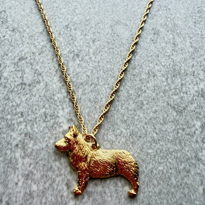 Vallhund Pendant | Gold Plate | Alden Arts