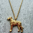 Wolfhound Pendant | Gold Plate | Alden Arts