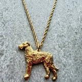 Wolfhound Pendant | Gold Plate | Alden Arts