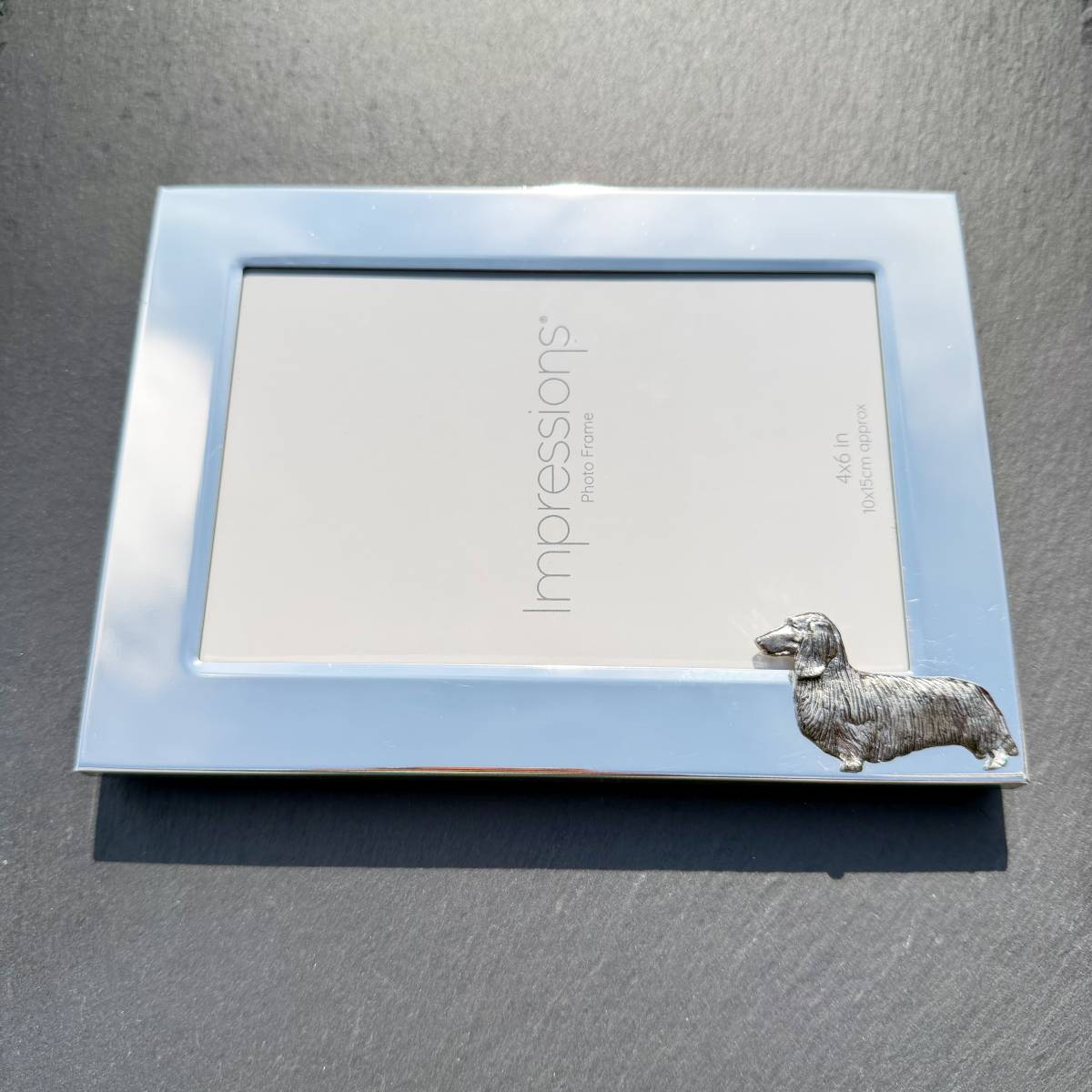 Dachshund Long Hair Photo Frame - Landscape | Alden Arts