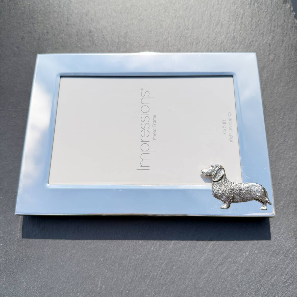 Dachshund Wire Hair Photo Frame - Landscape | Alden Arts