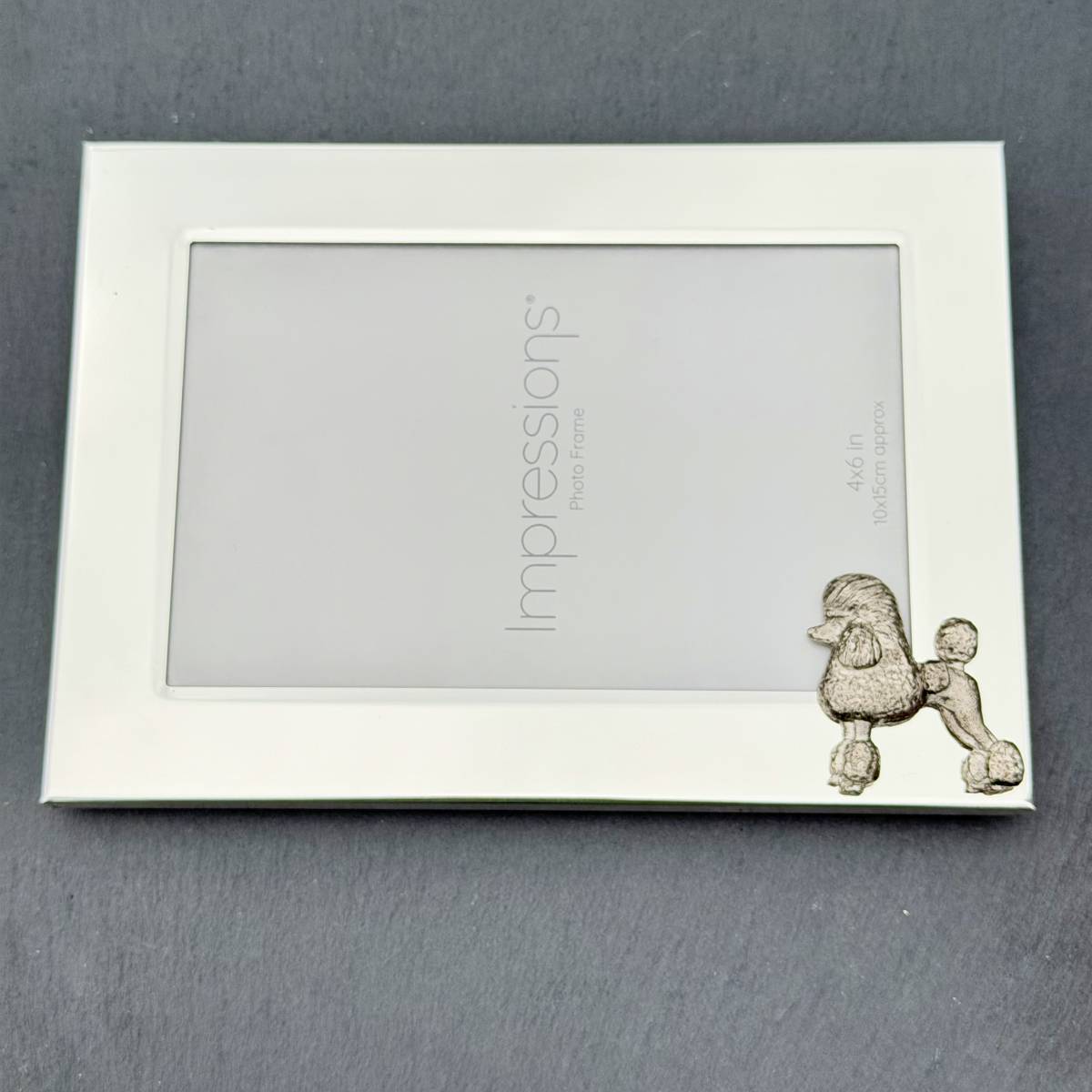 Poodle Continental Cut Photo Frame - Landscape | Alden Arts