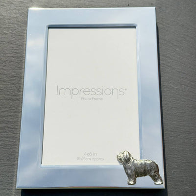 Bearded Collie Photo Frame - Portrait | Alden Arts
