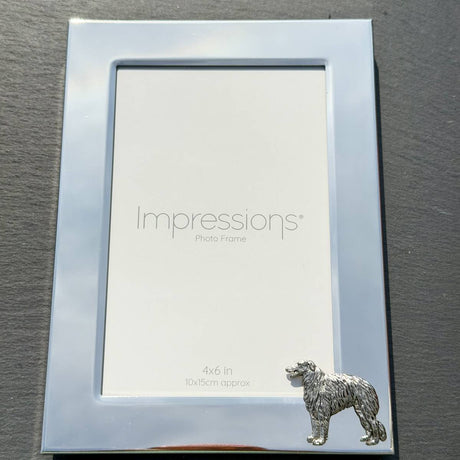 Borzoi Photo Frame - Portrait | Alden Arts