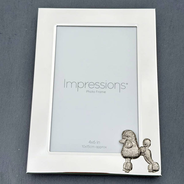 Poodle Continental Cut Photo Frame - Portrait | Alden Arts
