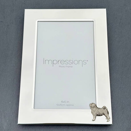 Pug Photo Frame - Portrait | Alden Arts