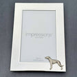 Whippet Photo Frame - Portrait | Alden Arts