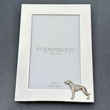 Whippet Photo Frame - Portrait | Alden Arts
