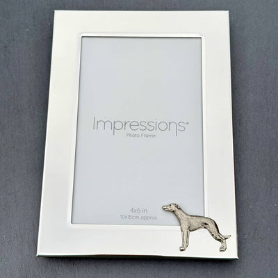 Whippet Photo Frame - Portrait | Alden Arts