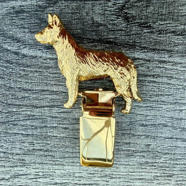 Australian Cattle Dog Show Ring Clip - Gold Plate | Alden Arts
