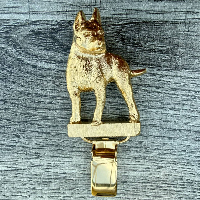 American Staffordshire Show Ring Clip - Gold Plate | Alden Arts