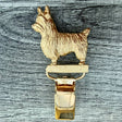 Australian Silky Terrier Show Ring Clip - Gold Plate | Alden Arts