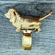 Basset Show Ring Clip - Gold Plate | Alden Arts