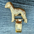 Bedlington Show Ring Clip - Gold Plate | Alden Arts