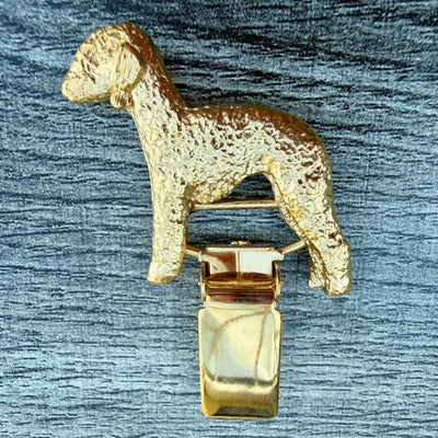 Bedlington Show Ring Clip - Gold Plate | Alden Arts