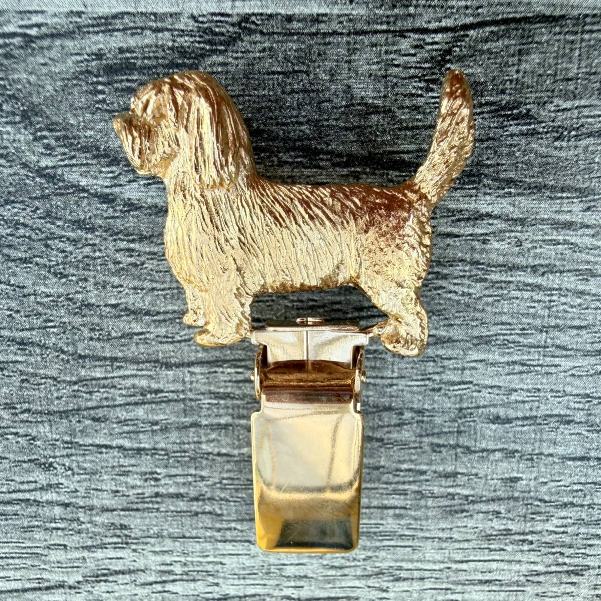 Basset G/V Show Ring Clip - Gold Plate | Alden Arts