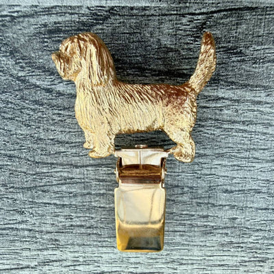 Basset G/V Show Ring Clip - Gold Plate | Alden Arts