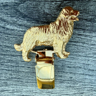 Bernese Mountain Dog Show Ring Clip - Gold Plate | Alden Arts