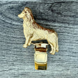 Border Collie Show Ring Clip - Gold Plate | Alden Arts