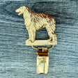 Borzoi Show Ring Clip - Gold Plate | Alden Arts