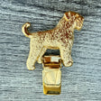 Bouvier Show Ring Clip - Gold Plate | Alden Arts