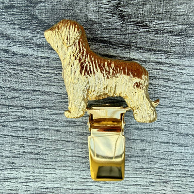 Briard Show Ring Clip - Gold Plate | Alden Arts