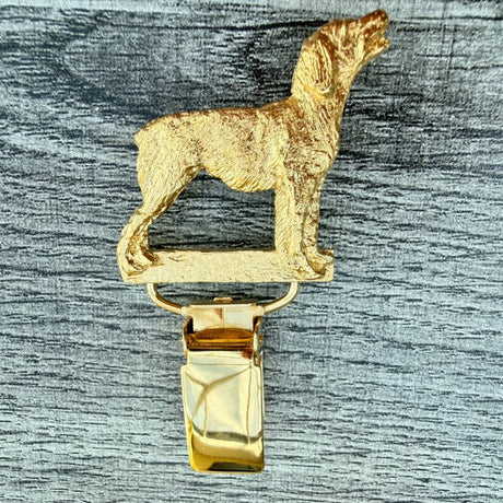 Brittany Spaniel Show Ring Clip - Gold Plate | Alden Arts