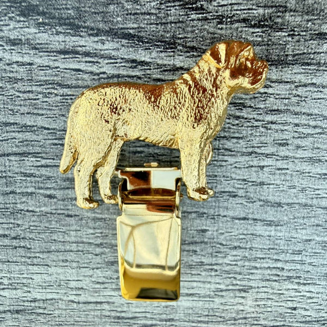 Bull Mastiff Show Ring Clip - Gold Plate | Alden Arts