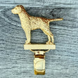 Curly Coated Retriever Show Ring Clip - Gold Plate | Alden Arts