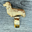 Dachshund Long Hair Show Ring Clip - Gold Plate | Alden Arts