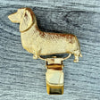 Dachshund Smooth Hair Show Ring Clip - Gold Plate | Alden Arts