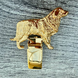 Estrela Mountain Dog Show Ring Clip - Gold Plate | Alden Arts
