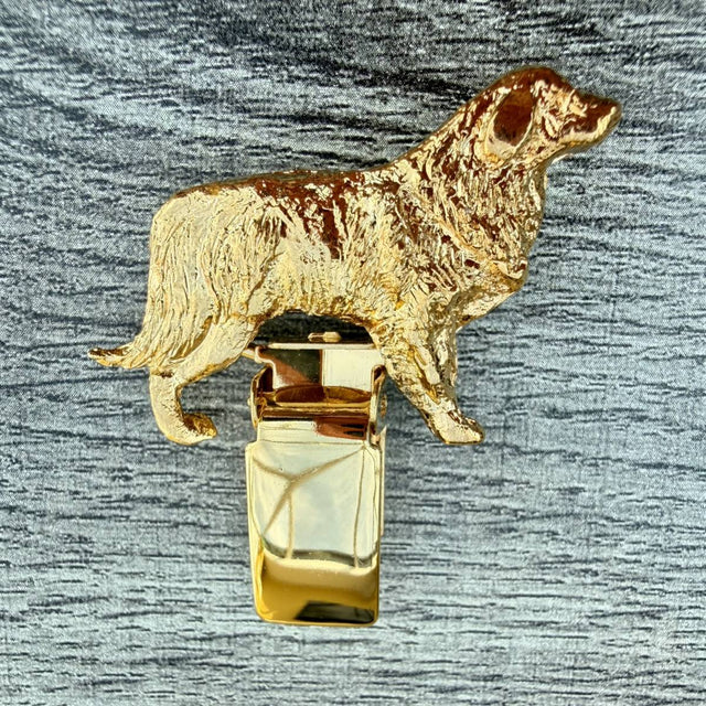 Estrela Mountain Dog Show Ring Clip - Gold Plate | Alden Arts
