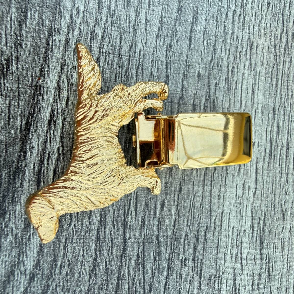 Flat Coated Retriever Show Ring Clip - Gold Plate | Alden Arts