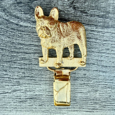 French Bulldog Show Ring Clip - Gold Plate | Alden Arts