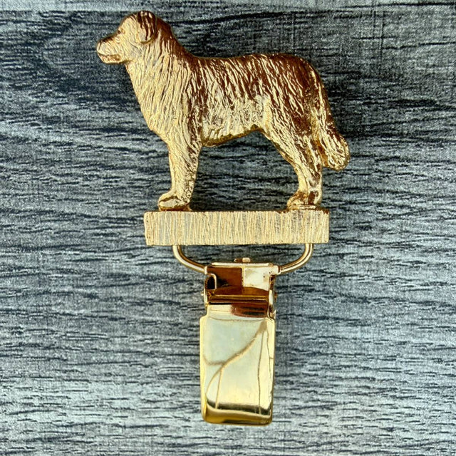 Hovawart Show Ring Clip - Gold Plate | Alden Arts