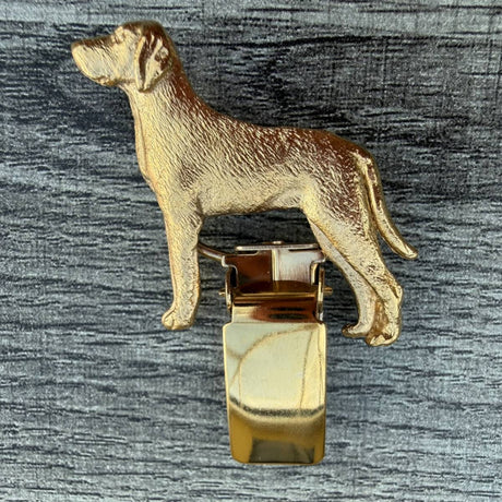 Hungarian Vizsla Show Ring Clip - Gold Plate | Alden Arts