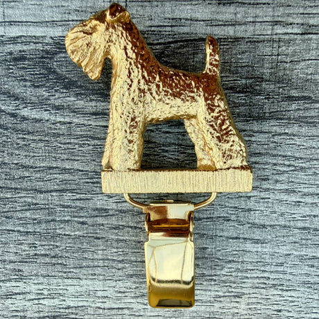 Kerry Blue Show Ring Clip - Gold Plate | Alden Arts