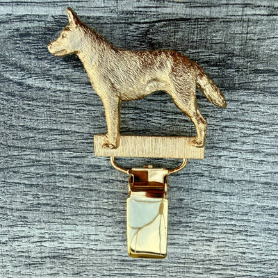 Kelpie Show Ring Clip - Gold Plate | Alden Arts