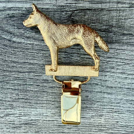 Kelpie Show Ring Clip - Gold Plate | Alden Arts