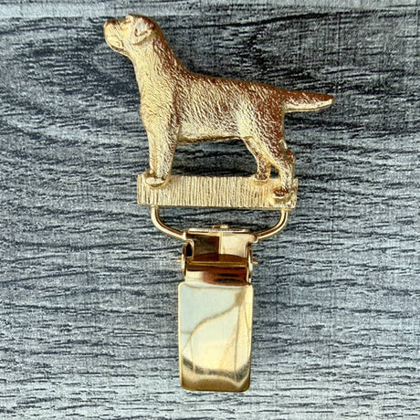 Labrador Show Ring Clip - Gold Plate | Alden Arts