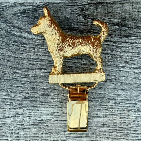 Lancashire Heeler Show Ring Clip - Gold Plate | Alden Arts