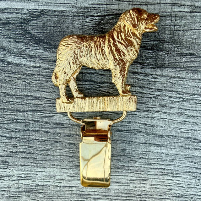 Leonberger Show Ring Clip - Gold Plate | Alden Arts