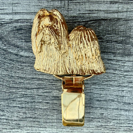 Maltese Show Ring Clip - Gold Plate | Alden Arts