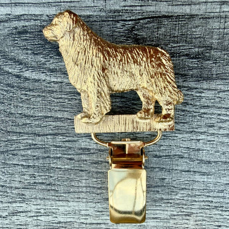 Newfoundland Show Ring Clip - Gold Plate | Alden Arts