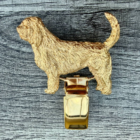 Otterhound Show Ring Clip - Gold Plate | Alden Arts