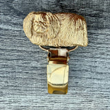 Pekingese Show Ring Clip - Gold Plate | Alden Arts